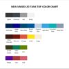 tank top color chart - Alvin And The Chipmunks Merch