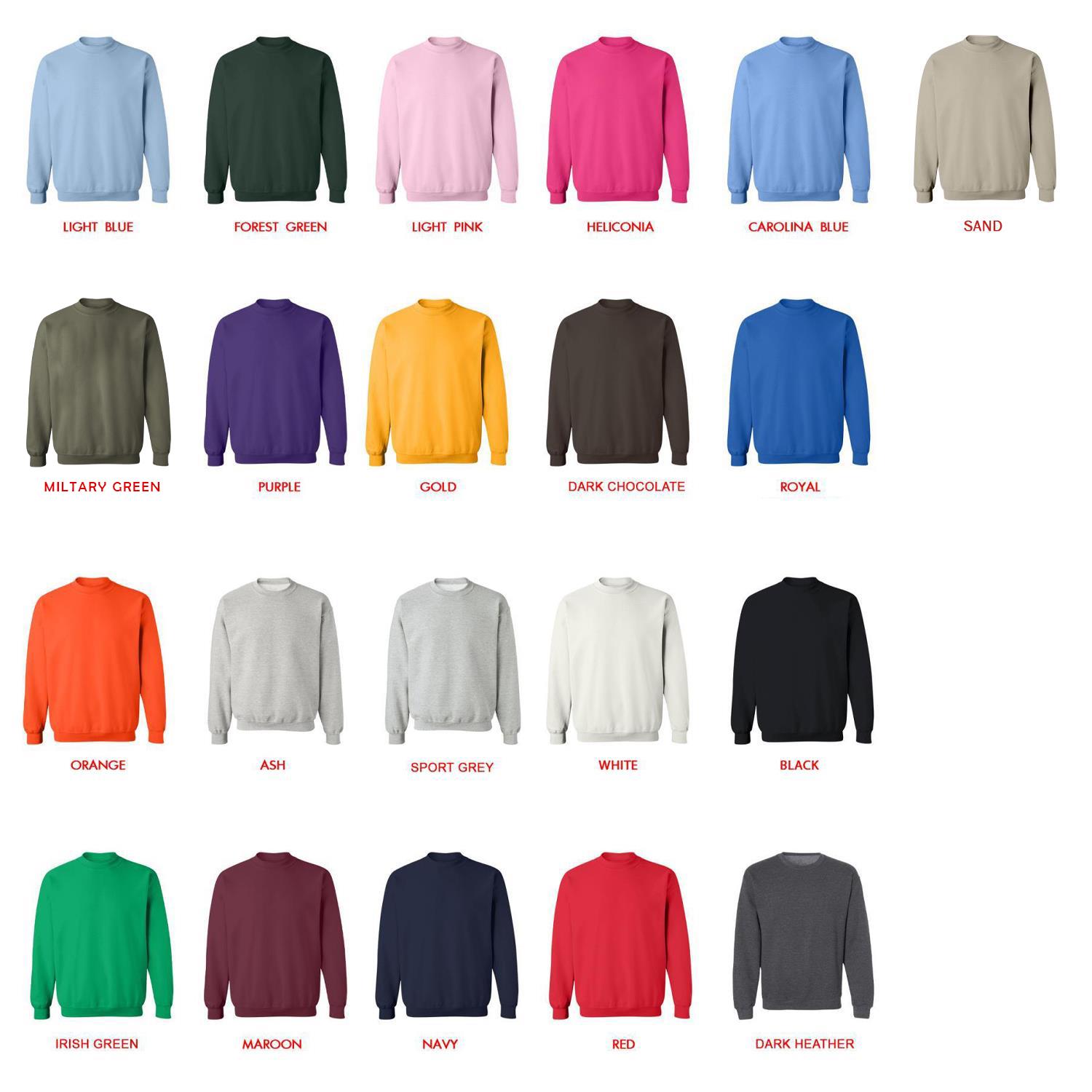 sweatshirt color chart - Alvin And The Chipmunks Merch