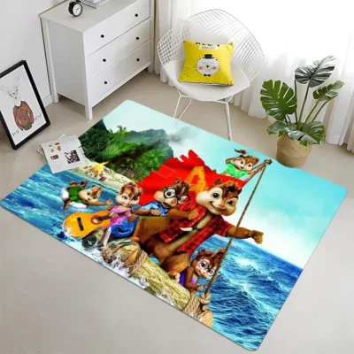 Alvin The Chipmunks On Beach Rug - Alvin And The Chipmunks Merch