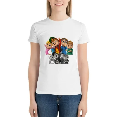 New Alvin And The Chipmunks With Brittany Miller T Shirt - Alvin And The Chipmunks Merch