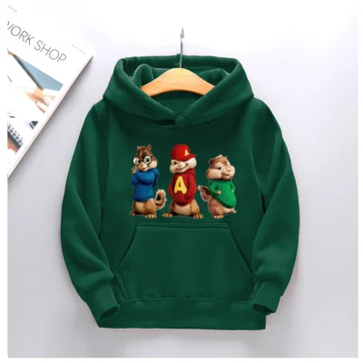 kf S06aaa80fd05f4592a629ed363e5f4e5bG Alvin and The Chipmunks For 4 14 Years Children s Kids Cute Boys Girls Sweatshirt Soft - Alvin And The Chipmunks Merch