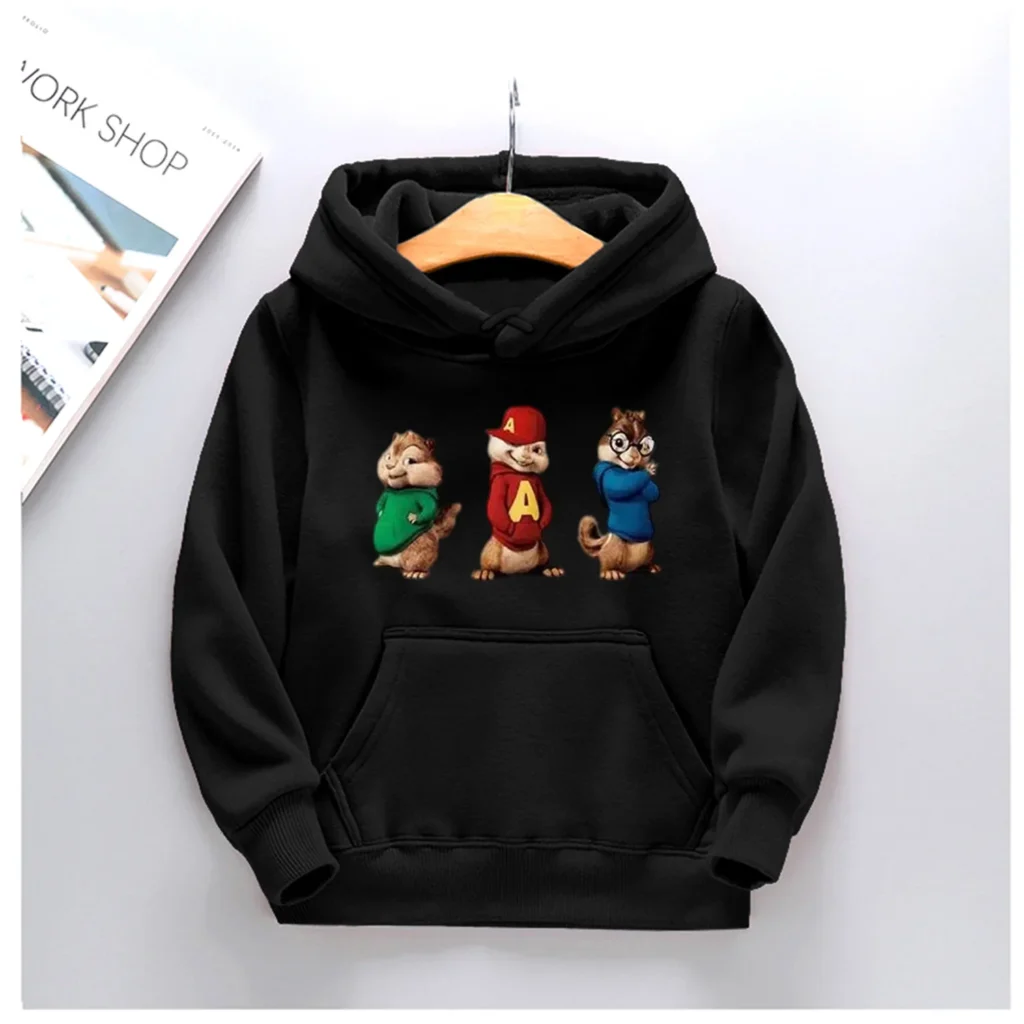 kf S95a5653385864dda89f99613311c9942i Hot Sold Kids Alvin and the Chipmunks Autumn Spring Pullover Hooded Sweater Boys Girls Chilren Casual - Alvin And The Chipmunks Merch