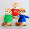 kf Sac2e4a94b2784489b0744afafb25f7509 New 22cm Alvin and the Chipmunks Halloween Plush Toys Kawaii Fluffy Chipmunks Stuffed Animals Birthday Christmas - Alvin And The Chipmunks Merch