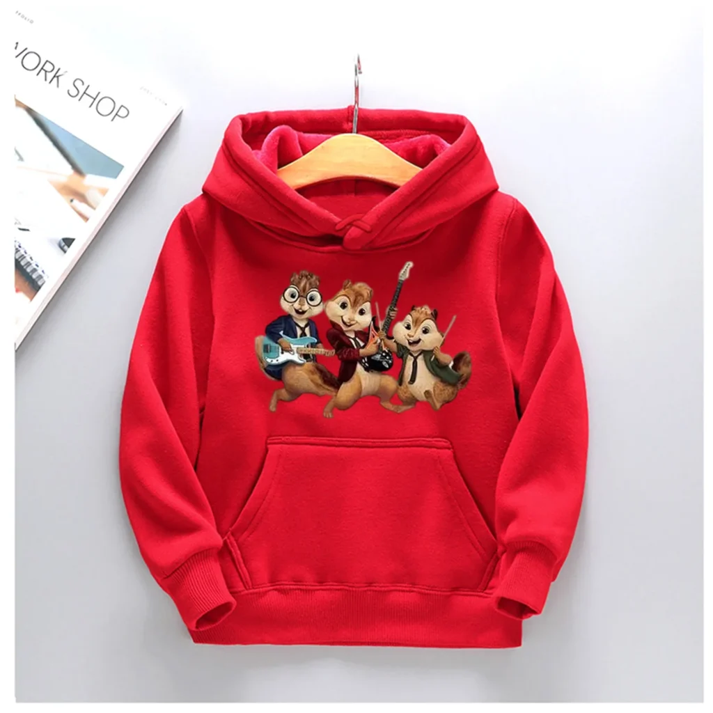 kf Sf9691ddc8c824cef9695d5e87ab73bb8x Fashion Kids Alvin and the Chipmunks Autumn Spring Pullover Hooded Sweater Boys Girls Chilren Casual Cute - Alvin And The Chipmunks Merch